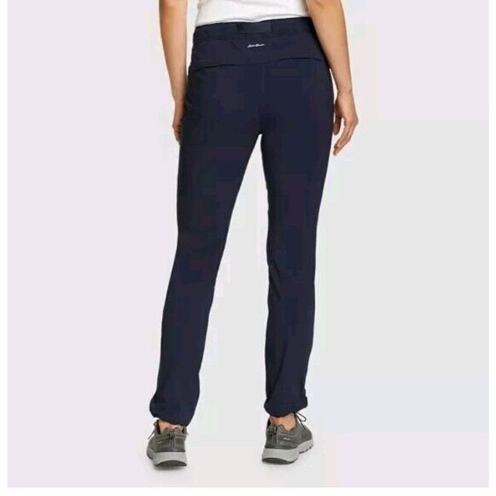 NWOT! Eddie Bauer ClimaTrail Pants Womens 20W Blue Cargo Hiking Outdoor - Picture 2 of 15